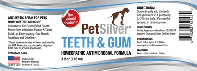 Petsilver Teeth &amp; Gum 4 Oz (Petsilver Teeth And Gum 4 Oz 5.5x2)